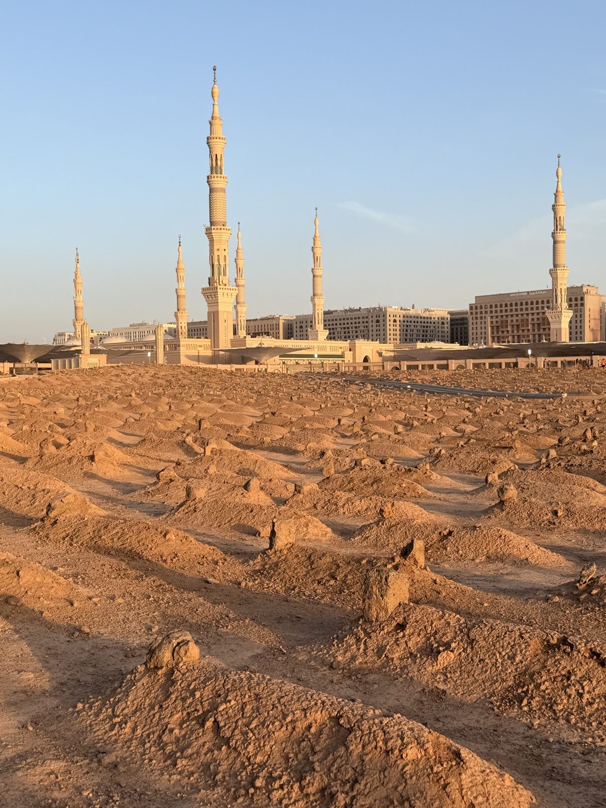 The rocky slopes of Mount Uhud